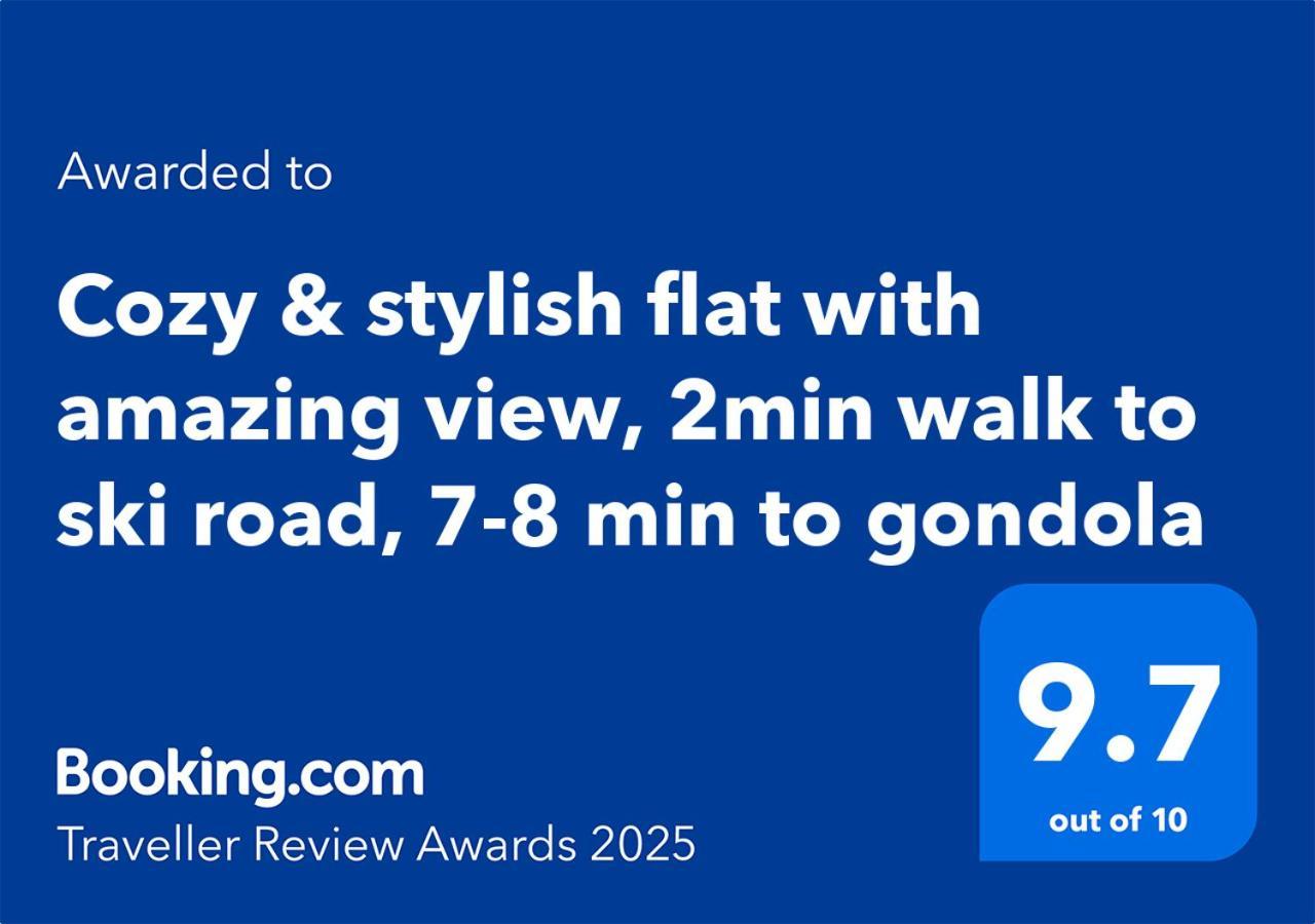 Cozy & Stylish Flat With Amazing View, 2Min Walk To Ski Road, 7-8 Min To Gondola Bansko Exterior foto